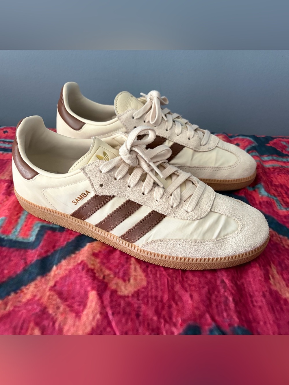 adidas Samba OG Cream and Preloved Brown Sneakers Men’s 10.5
